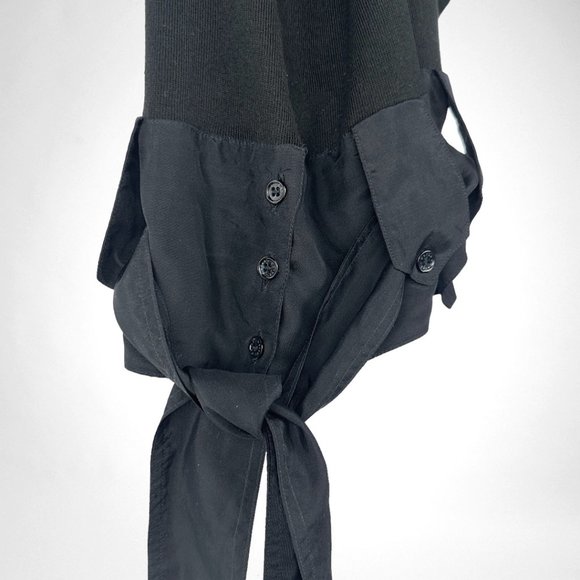 Chloé Jersey/Silk Tie Waist Racerback Tank - Picture 5 of 9